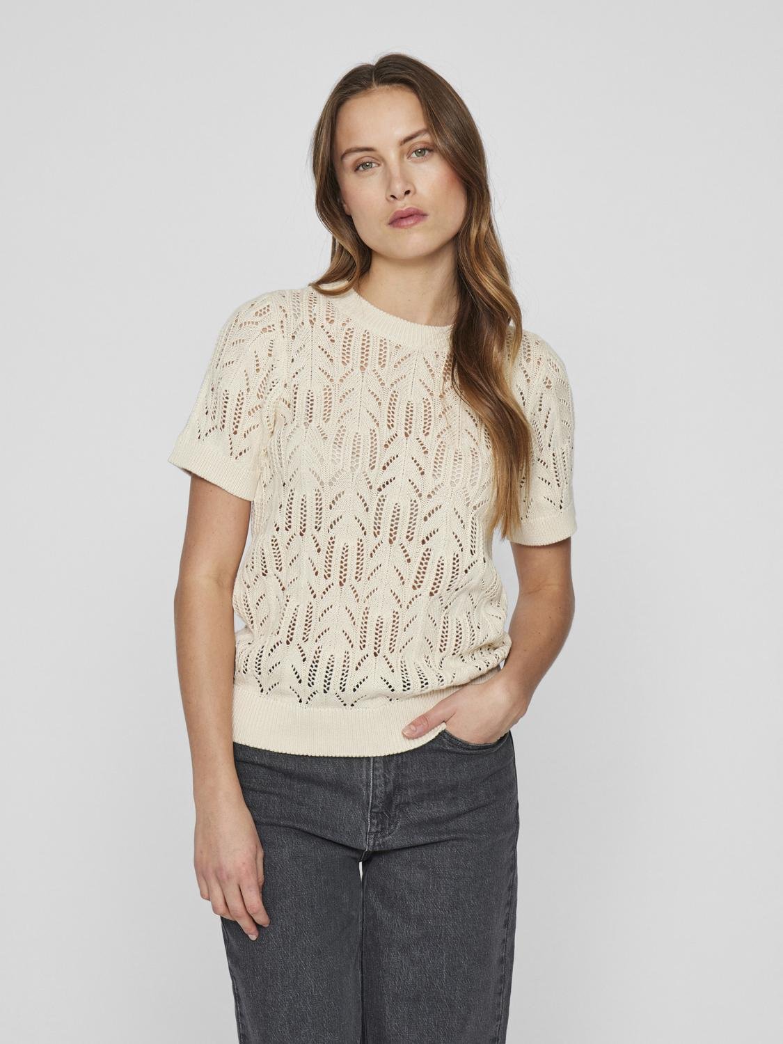 VICOTTI Knit Top - Birch - VERO MODA & VILA Bergvik
